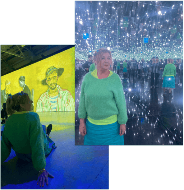 Maeve at Van Gogh Exhibition