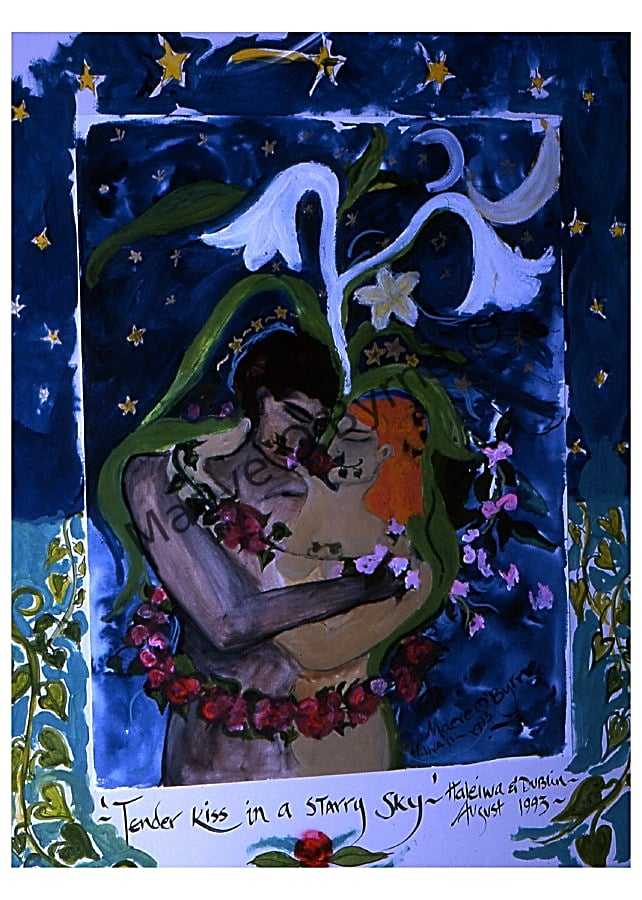 Tender Kiss in a Starry Sky