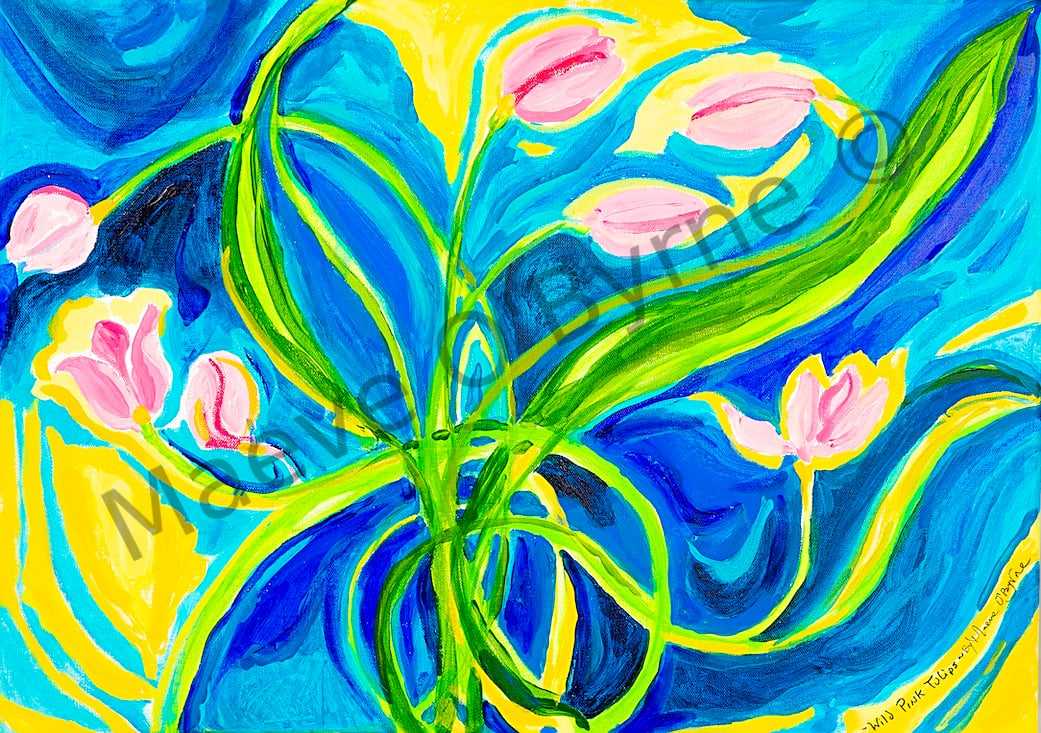 Wild Pink Tulips