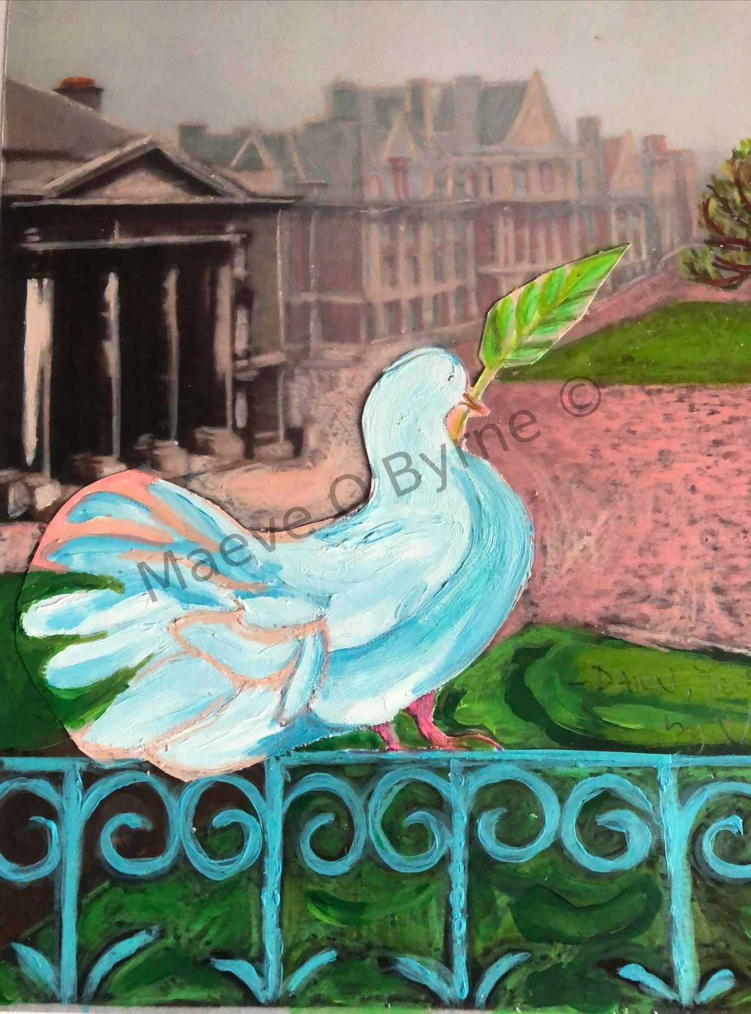 Rose dawn at Trinity College Dublin
