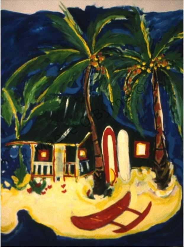 Red Outrigger Cabin, Hawaii