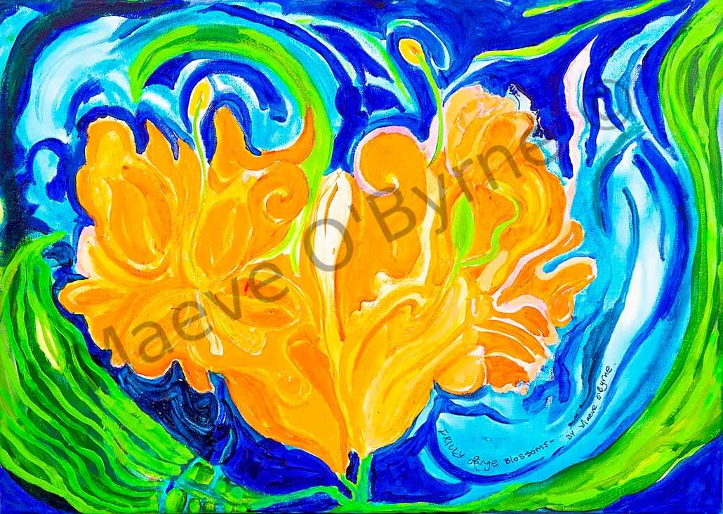 Frilly Orange Blossoms