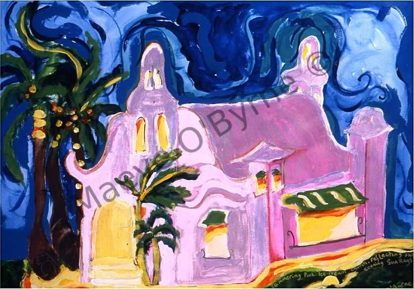 Shimmering Pink Icecream Church