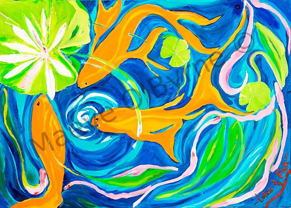 Lotus and Fish