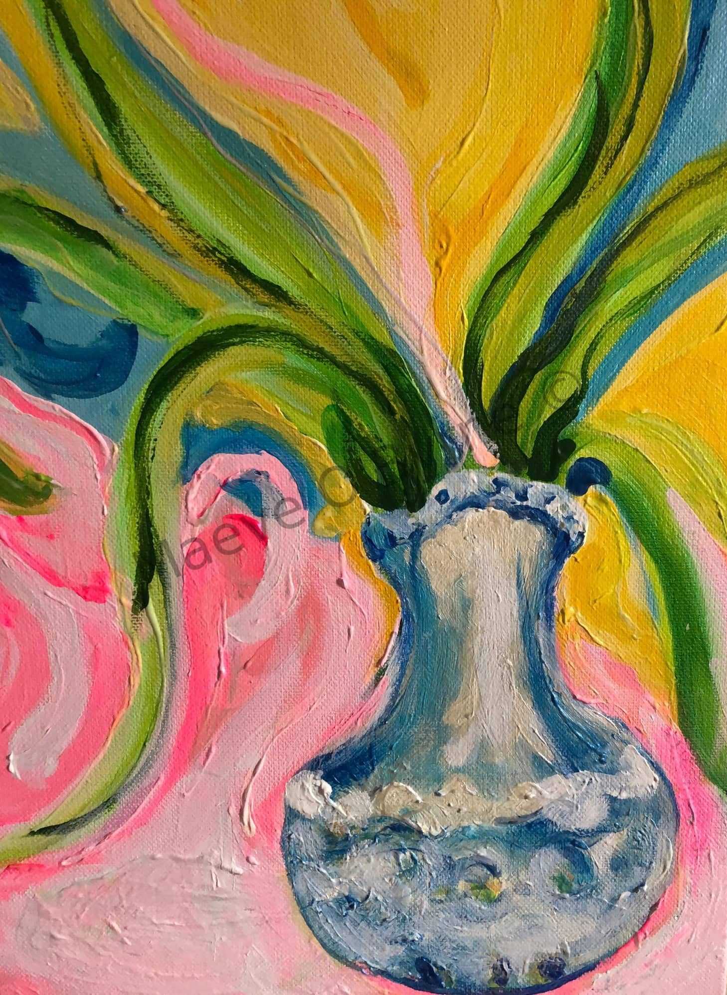 Sicilian jug with large leaves